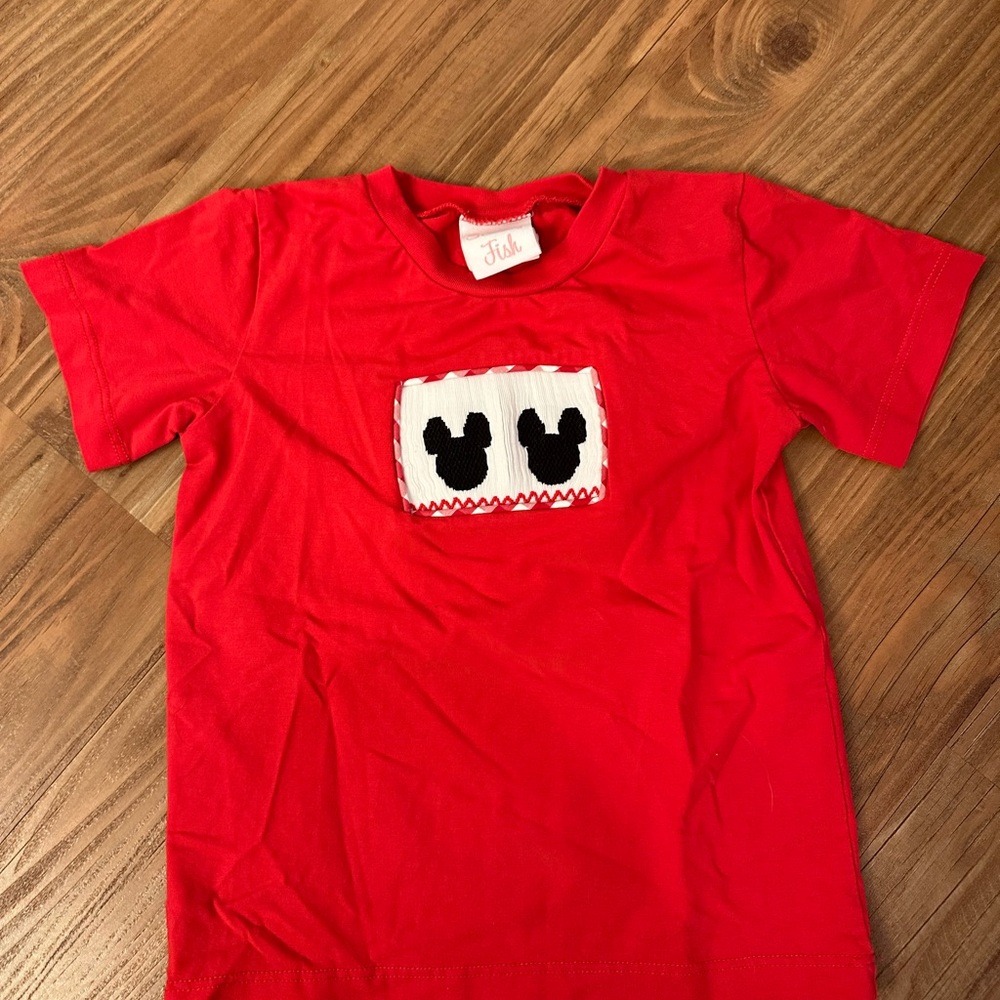 Smocked Mickey Mouse Top